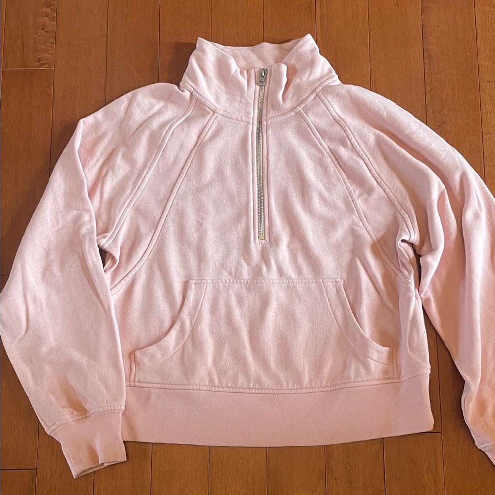 GAP Light Pink Half-Zip Pullover